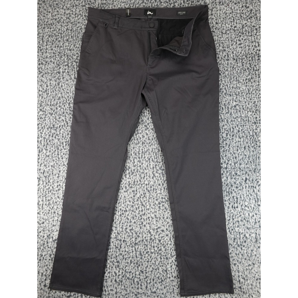 Imperial Motion Liberty Chino Mens 38x32 Gray Slim Fit Trousers Skater W142